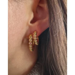 Pico Alba Petit Crystal Studs - V01003 Clear/FG fra Pico