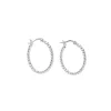 PICO Berta Grande Hoops - Store snoede sølv hoop øreringe Q01010 fra Pico