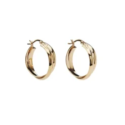 PICO Carla Hoops - Guld hoop øreringe Q01015 fra Pico