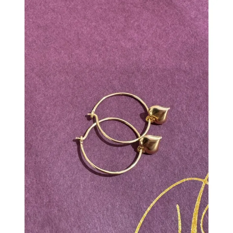 Pico LOVESHINE HOOPS X01013 FG, Goldplated fra Pico