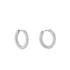 Pico Rainy Medium Hoop - Øreringe K01035 Clear/Silver fra Pico