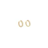 PICO Siri Crystal Hoop - Guld hoop med hvide sten M01017 fra Pico