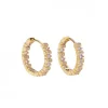 PICO Siri Crystal Hoop - Guld hoop med lilla sten M01017 fra Pico