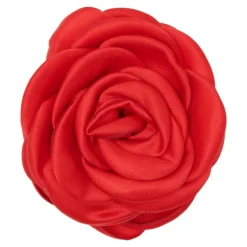 Pico Small Satin Rose Claw - Rød hårklemme med blomst CL46 Bright Red fra Pico