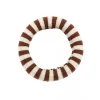 Pico Elfie Elastic - Brunt stribet hårelastik EL08 Dark Brown/Ecru fra Pico