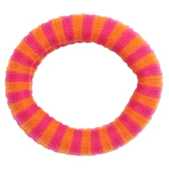 Pico Elfie Elastic - Pink stribet hårelastik EL08 Pink/Clementine fra Pico