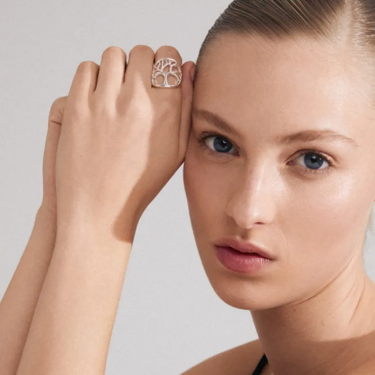 Pilgrim ALIA recycled ring 612436004 Sølvbelagt fra Pilgrim