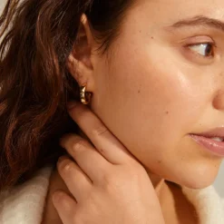 Pilgrim BLINK recycled hoops 132342003 Guldbelagt fra Pilgrim