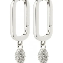 Pilgrim BLINK recycled square hoops 132346013 Sølvbelagt fra Pilgrim