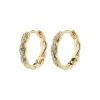 Pilgrim EZO snoet krystal hoops 672312083 Guldbelagt fra Pilgrim