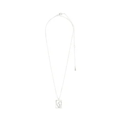Pilgrim LOVE TAG recycled LOVE halskæde 542416041 Sølvbelagt fra Pilgrim