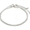 Pilgrim MILLE armbånd med krystaller 2-i-1 632236002 Sølvbelagt fra Pilgrim