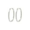 Pilgrim STAR recycled hoops 262416053 Sølvbelagt fra Pilgrim