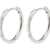 Pilgrim TRUDY store krystal hoop - Øreringe 282236043 Sølvbelagt fra Pilgrim