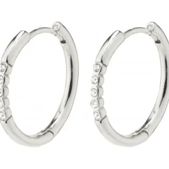 Pilgrim TRUDY store krystal hoop - Øreringe 282236043 Sølvbelagt fra Pilgrim