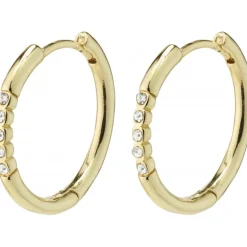 Pilgrim TRUDY store krystal hoop - Øreringe 282232043 Guldbelagt fra Pilgrim