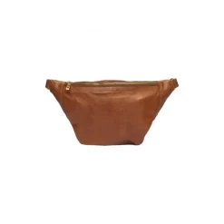 RE:DESIGNED Emila Bumbag - Brun bumbag med guld lynlås 6062 Walnut fra RE:DESIGNED