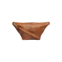 RE:DESIGNED Emila Bumbag - Brun bumbag med guld lynlås 6062 Walnut fra RE:DESIGNED