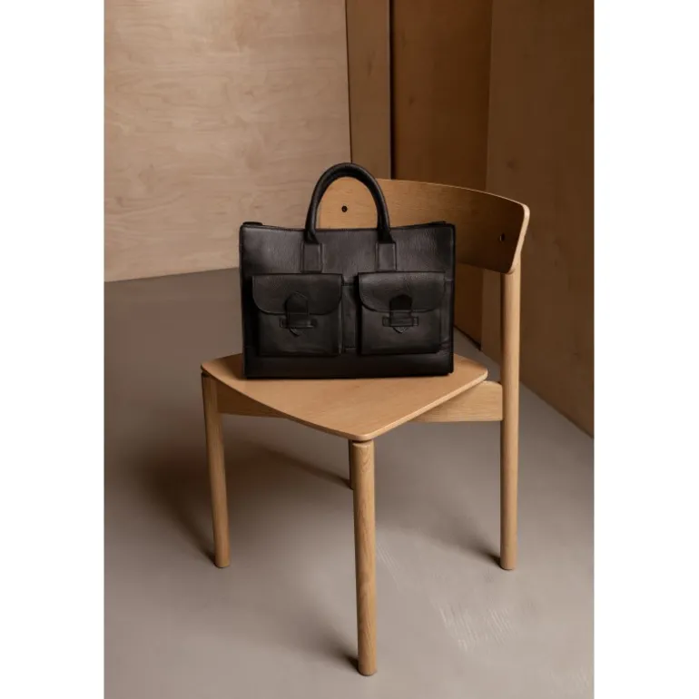 RE:DESIGNED Feline bag - Sort skindtaske 6133 Black fra RE:DESIGNED