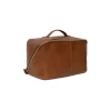 RE:DESIGNED Halima Big - Brun skind toilet taske 6374 Walnut fra RE:DESIGNED