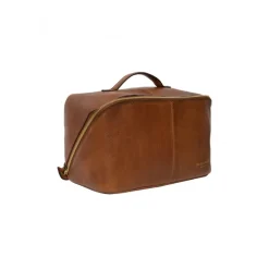 RE:DESIGNED Halima Big - Brun skind toilet taske 6374 Walnut fra RE:DESIGNED