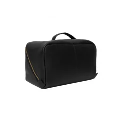 RE:DESIGNED Halima Big - Sort skind toilet taske 6374 Black fra RE:DESIGNED