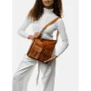 RE:DESIGNED Heda BIG - Cognac farvet crossover taske 6347 Burned Tan fra RE:DESIGNED