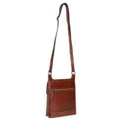 RE:DESIGNED Jeane Big - Brun crossover med spænde 6459 Cognac fra RE:DESIGNED