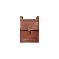 RE:DESIGNED Jeane Big - Brun crossover med spænde 6459 Cognac fra RE:DESIGNED