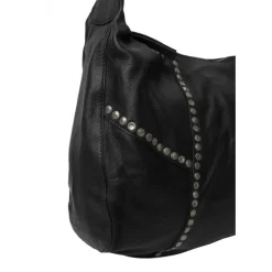 RE:DESIGNED Loni Big - Sort taske med nitter 6412 Black fra RE:DESIGNED