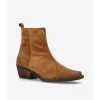 Shoedesign CALAMITY - Cognac farvet western støvle S232-1905 Suede Tan fra Shoedesign Copenhagen