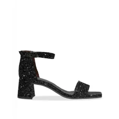 Shoedesign Copenhagen ALICE G Black - Sort sandel med glimmer S232-4108-1001-01 fra Shoedesign Copenhagen