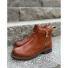Shoedesign Copenhagen CLAUDIA - Brun kort støvle S232-1017-001-01 Brandy fra Shoedesign Copenhagen