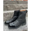 Shoedesign Copenhagen DAHLIA - Sort med lak detalje S221-1006 Leather-patent Black fra Shoedesign Copenhagen