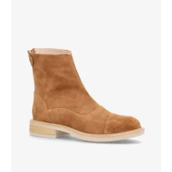 Shoedesign Copenhagen DAHLIA - Camel ruskindsstøvle S221-1006 Suede Tan-beg fra Shoedesign Copenhagen