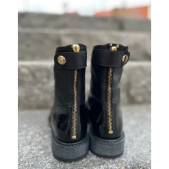 Shoedesign Copenhagen DAHLIA - Sort med lak detalje S221-1006 Leather-patent Black fra Shoedesign Copenhagen
