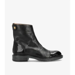 Shoedesign Copenhagen DAHLIA - Sort med lak detalje S221-1006 Leather-patent Black fra Shoedesign Copenhagen