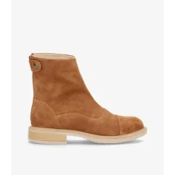 Shoedesign Copenhagen DAHLIA - Camel ruskindsstøvle S221-1006 Suede Tan-beg fra Shoedesign Copenhagen