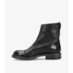 Shoedesign Copenhagen DAHLIA - Sort med lak detalje S221-1006 Leather-patent Black fra Shoedesign Copenhagen
