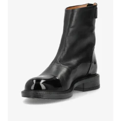 Shoedesign Copenhagen DAHLIA - Sort med lak detalje S221-1006 Leather-patent Black fra Shoedesign Copenhagen