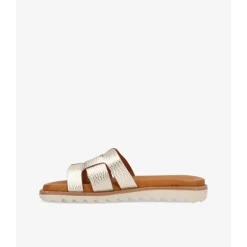 Shoedesign Copenhagen LINDA - Guld sandal SD-43 Leather Gold fra Shoedesign Copenhagen