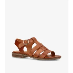 Shoedesign Copenhagen Renata - Brun skindsandal SD-6 Leather Brandy fra Shoedesign Copenhagen