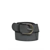 TimogSimonsen Belt Leather Black 4 cm EFH-578black fra TimogSimonsen