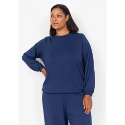 Wasabi WASABINA 25 - Marine sweatshirt med snøre W20193 Blue Iris fra Wasabiconcept