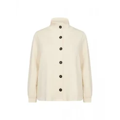 Wasabi WA-SABINA 35 - Offwhite cardigan med knapper W20303 Cream fra Wasabiconcept