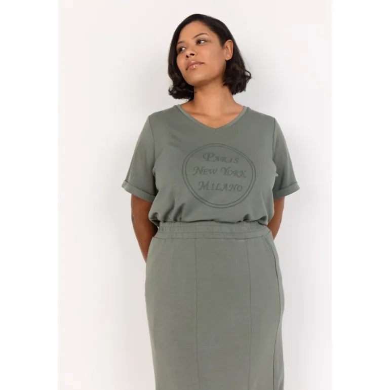 Wasabi WA-SABRINA 37 - Grøn blød bluse W20305 Misty fra Wasabiconcept