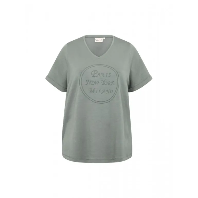 Wasabi WA-SABRINA 37 - Grøn blød bluse W20305 Misty fra Wasabiconcept