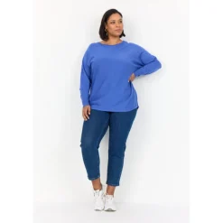 Wasabi WA-SAMANDA 1 - Blå strik med knapper i bag W30000 Amparo Blue fra Wasabiconcept