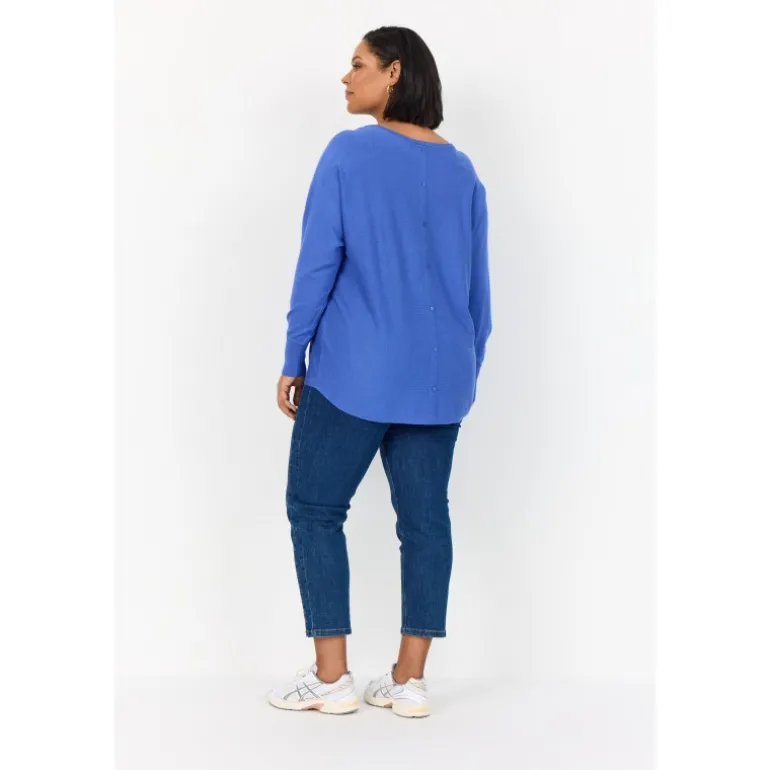 Wasabi WA-SAMANDA 1 - Blå strik med knapper i bag W30000 Amparo Blue fra Wasabiconcept
