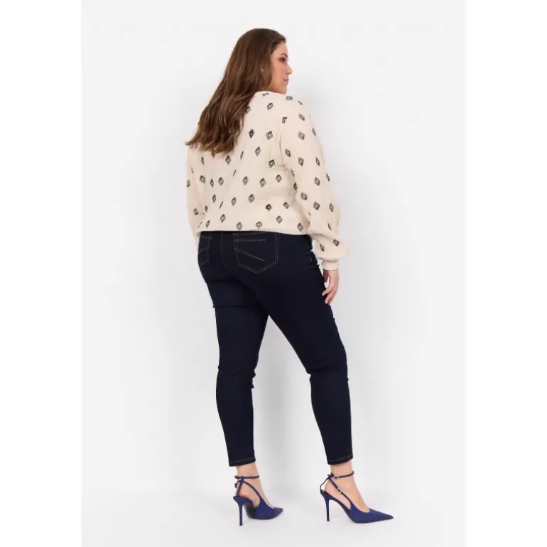 Wasabi WA-SELMA 1 - Mørkeblå Jeans W10457 Blue Black Denim fra Wasabiconcept